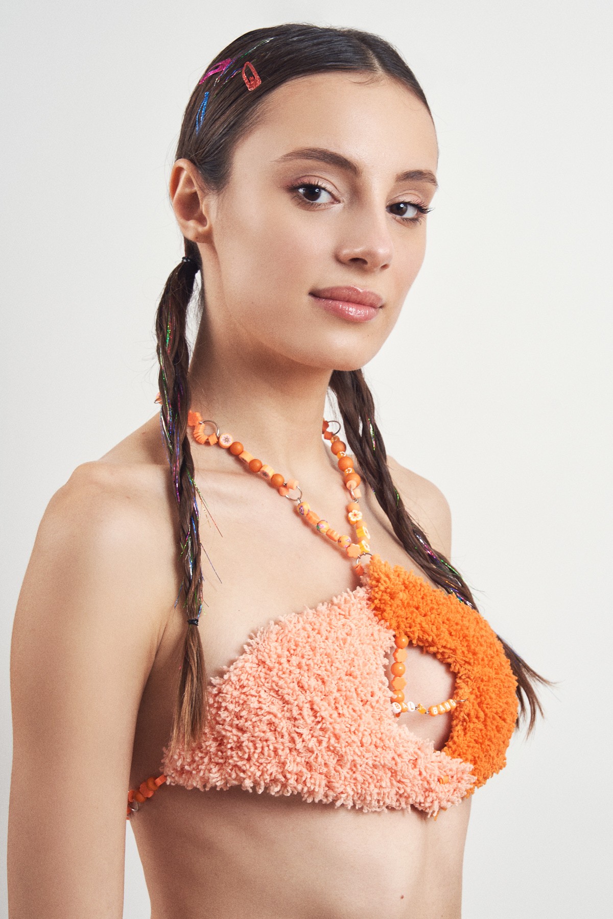 Orange & Peach bra top